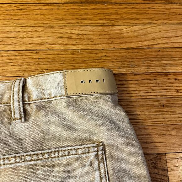 MNML Jeans Pants Mens 42 Button Front Panels Button Fly Straight ** - Picture 4 of 13